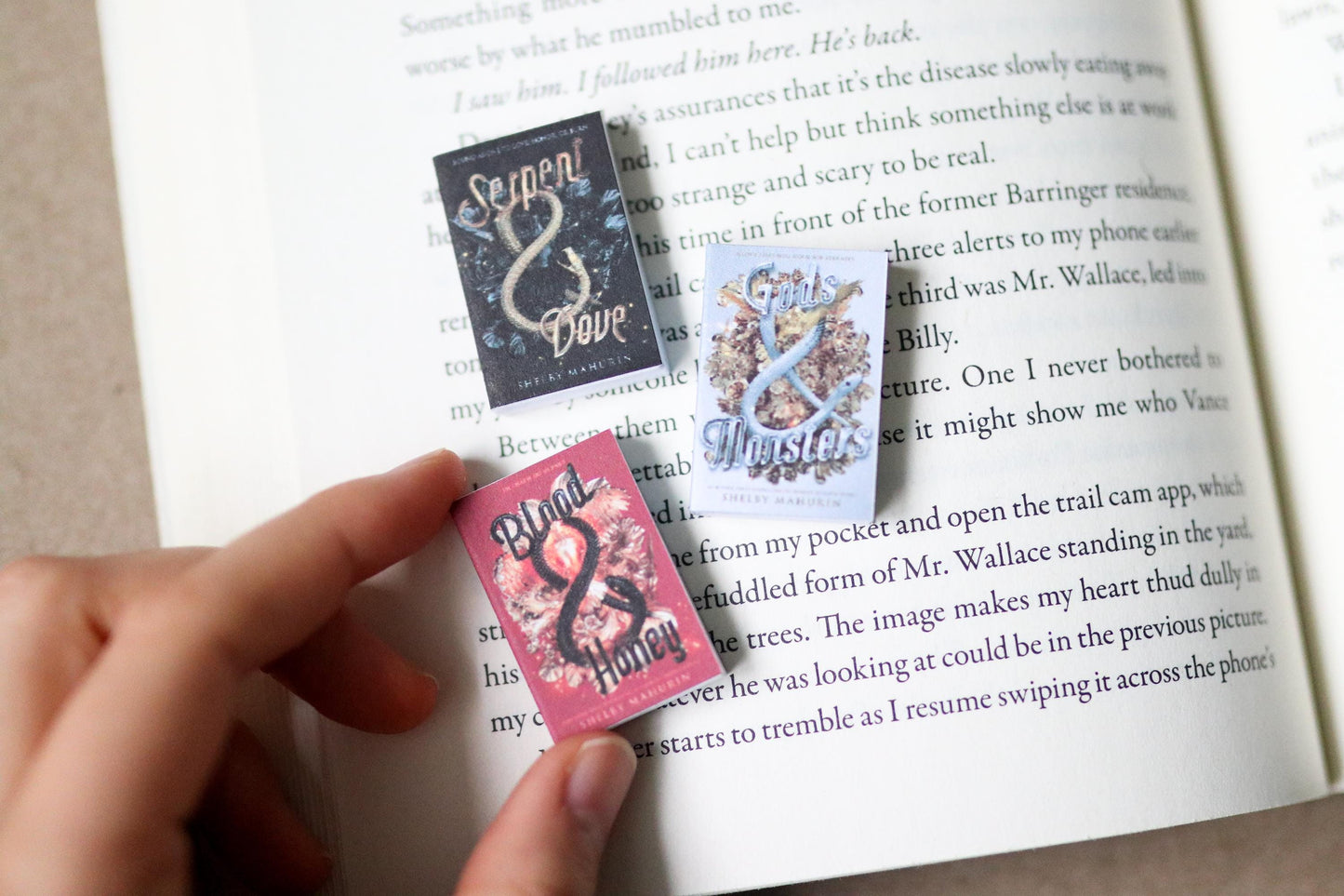 Handmade MINI Serpent & Dove Books (set of 3 mini books)