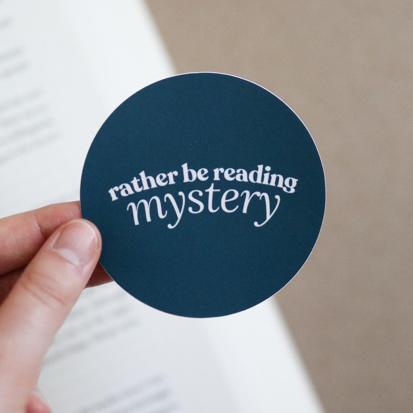 Rather be Reading Mystery Sticker