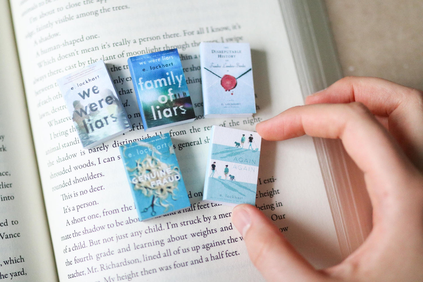 Handmade MINI E. Lockhart Books (set of 5 mini books)