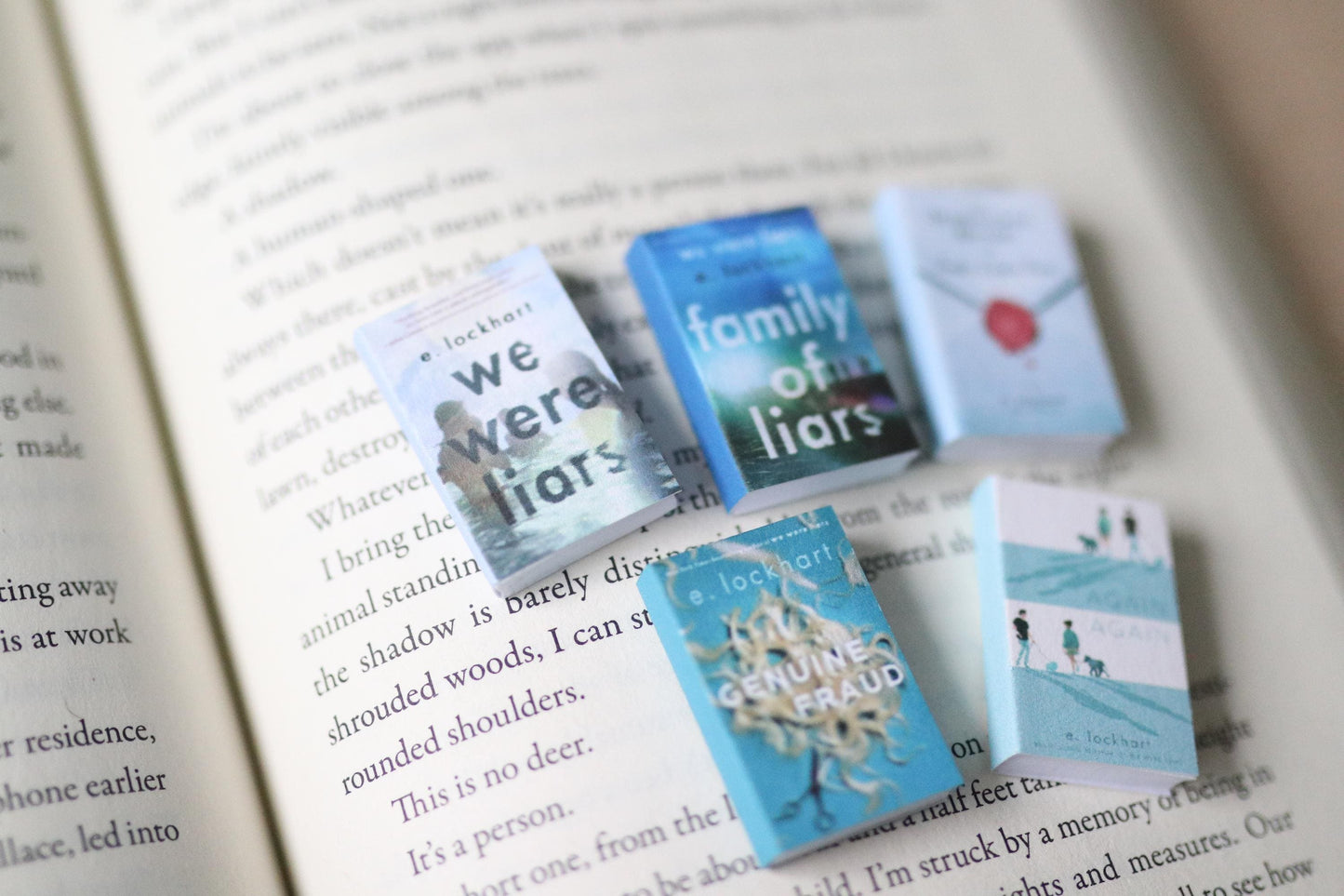 Handmade MINI E. Lockhart Books (set of 5 mini books)