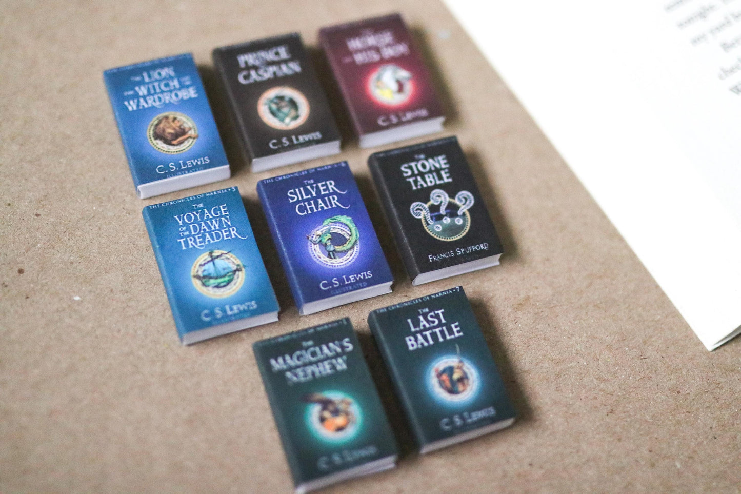 Handmade MINI Narnia Books (set of 8 mini books)