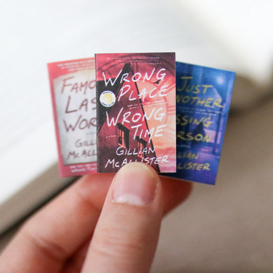 Handmade MINI Gillian McAllister Books (set of 3 mini books)