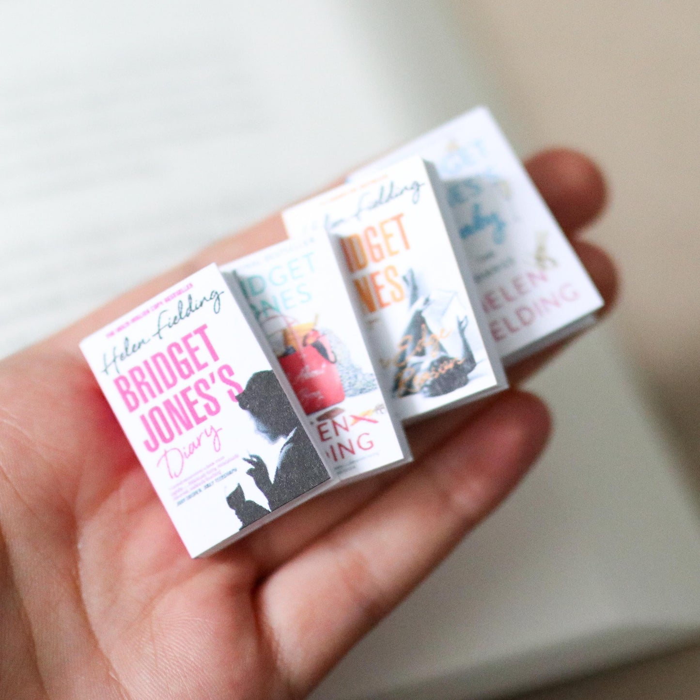Handmade MINI Bridget Jones Books (set of 4 mini books)