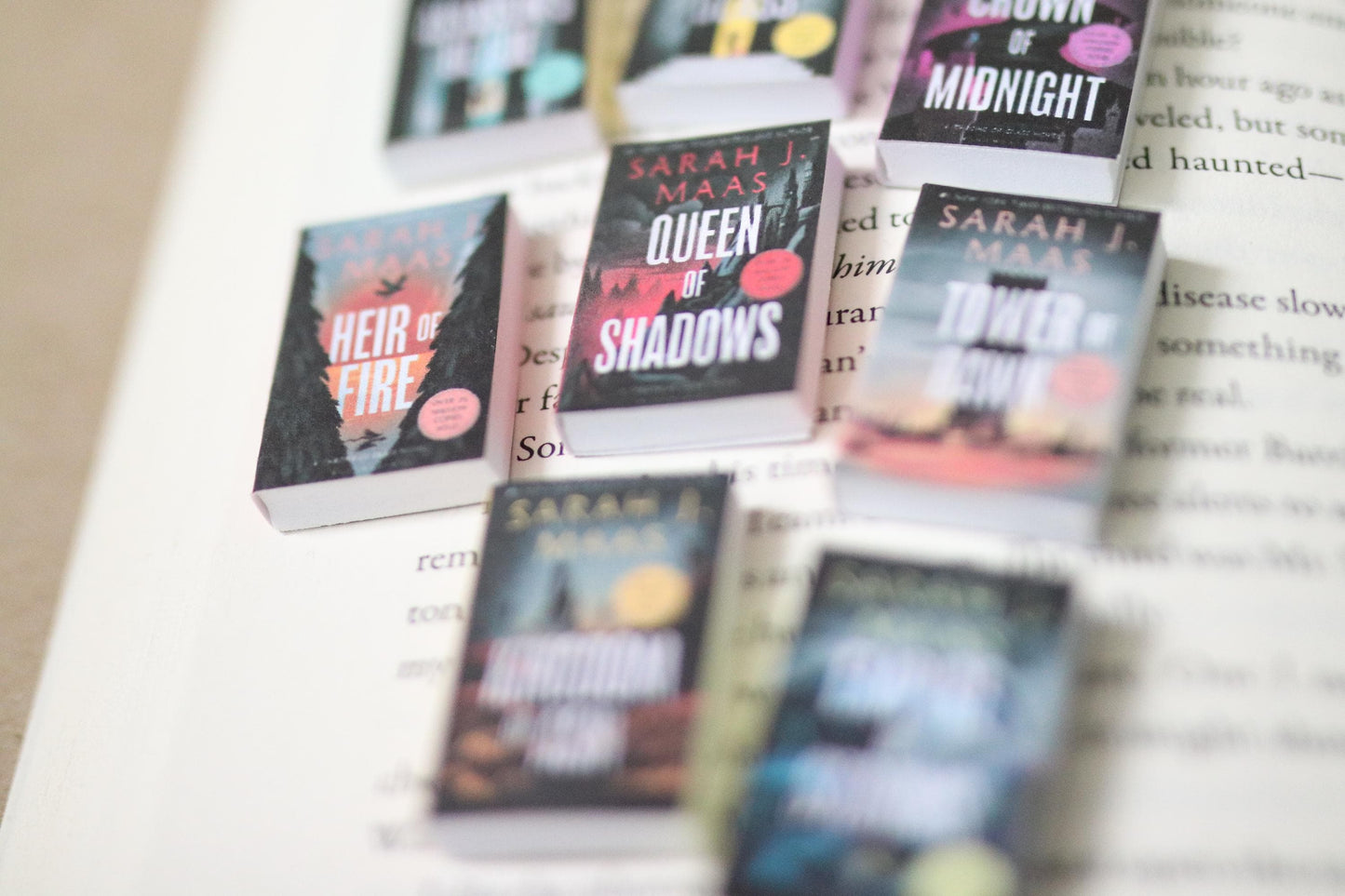 Handmade MINI Special Edition Throne of Glass Series Books (set of 8 mini books)