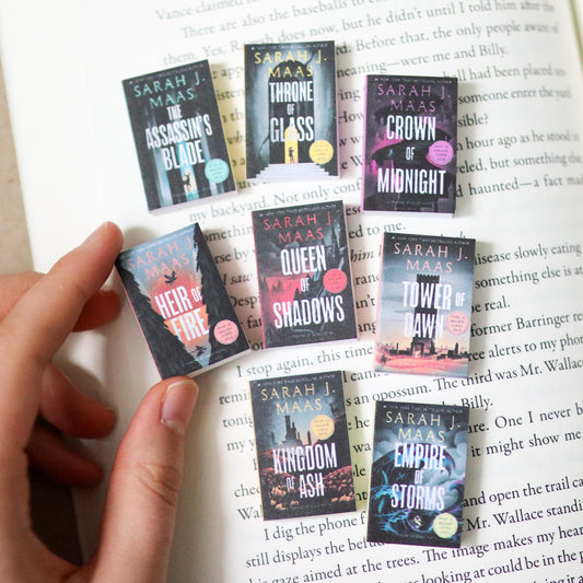 Handmade MINI Special Edition Throne of Glass Series Books (set of 8 mini books)