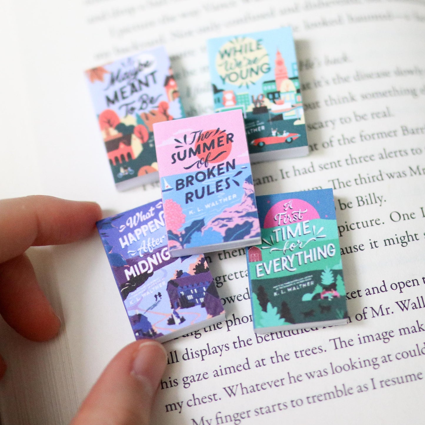Handmade MINI K.L. Walther Books (set of 5 mini books)