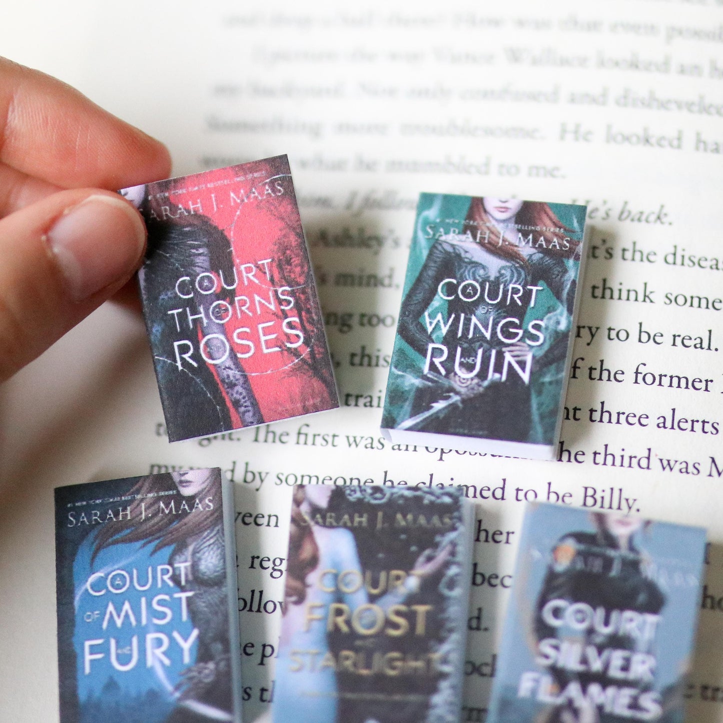 Handmade MINI Special Edition Sarah J Maas Books(set of 5 mini books)