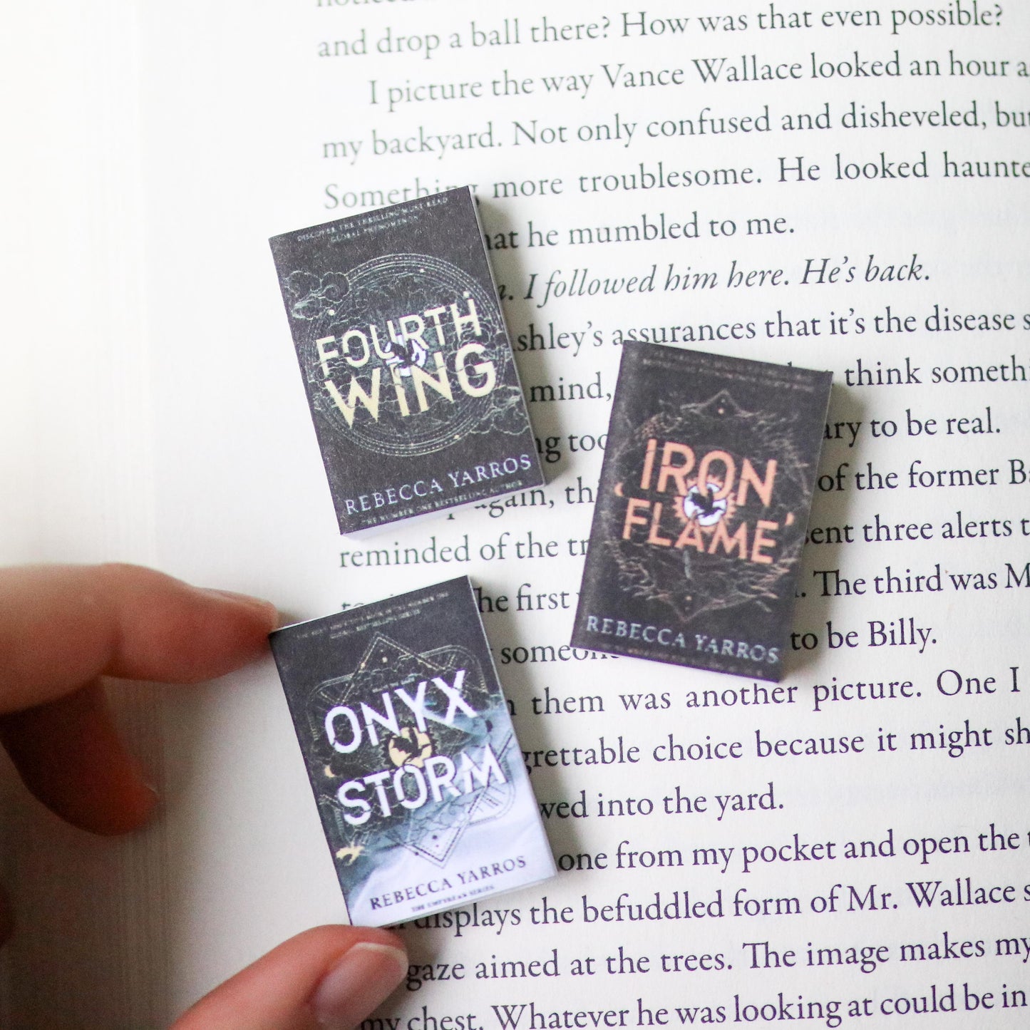 Handmade MINI Special Edition Fourth Wing Series Books (set of 3 mini books)