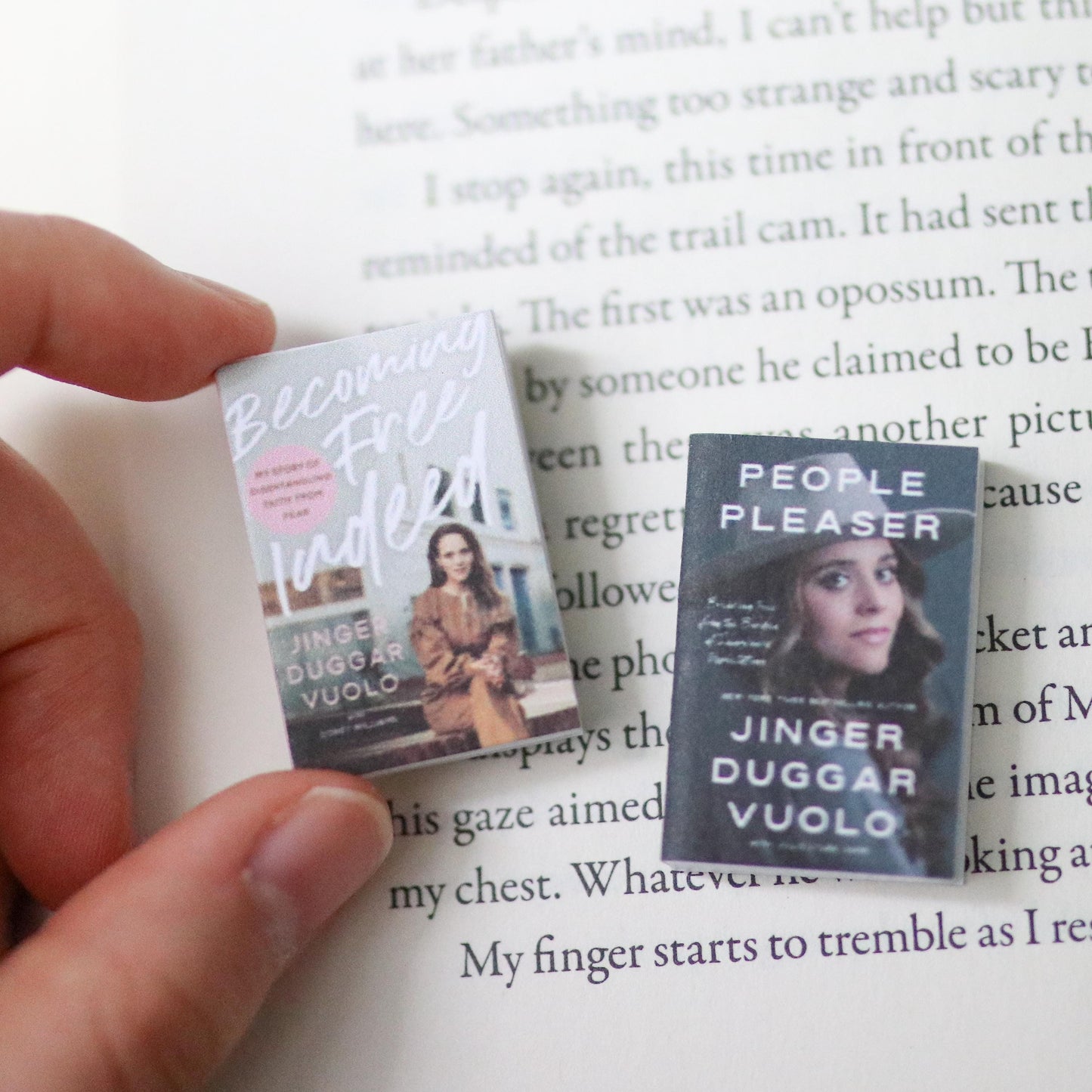 Handmade MINI Jinger Duggar Vuolo Books (set of 2 mini books)