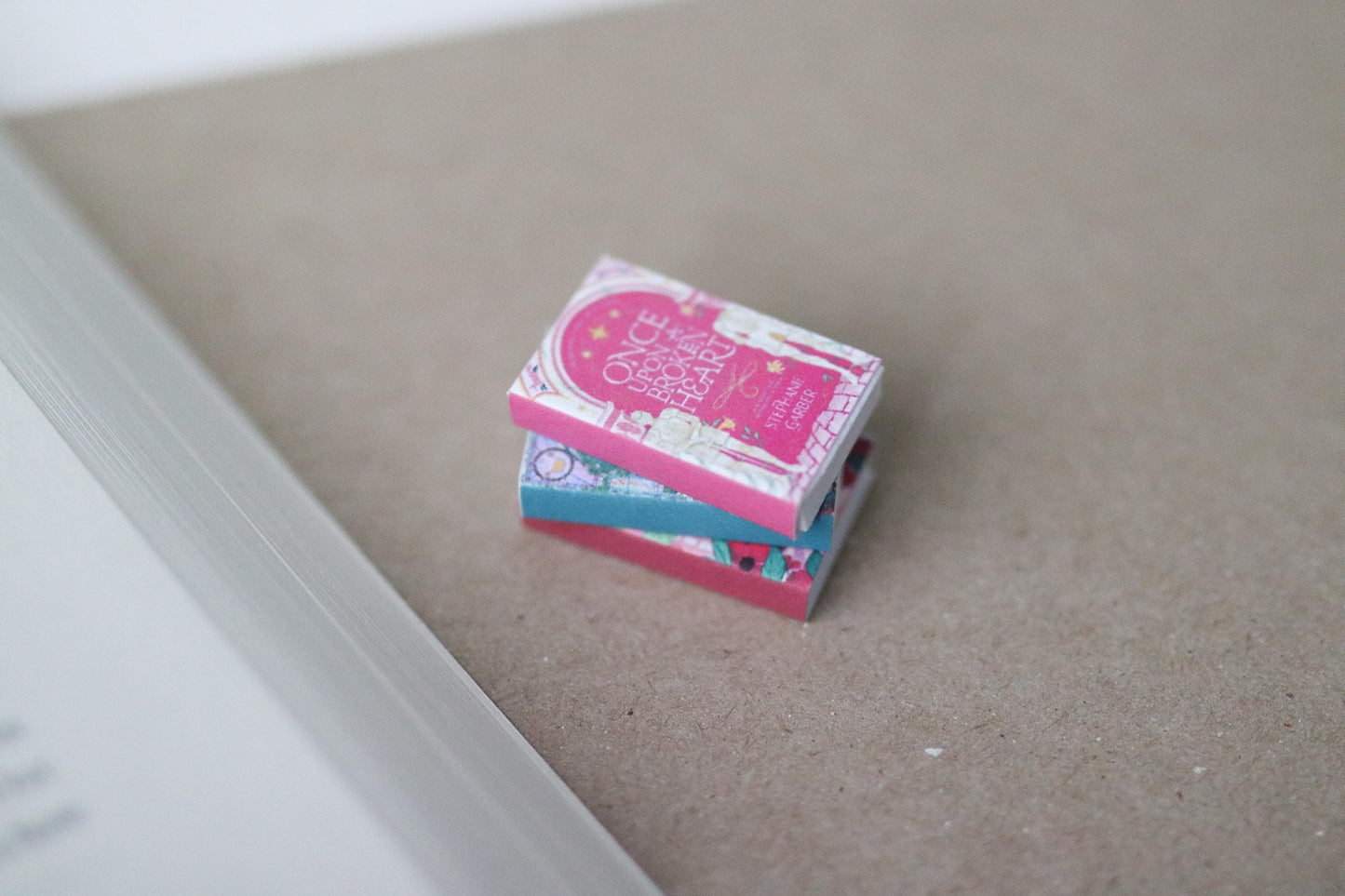 Handmade MINI Once Upon a Broken Heart Books (set of 3 mini books)
