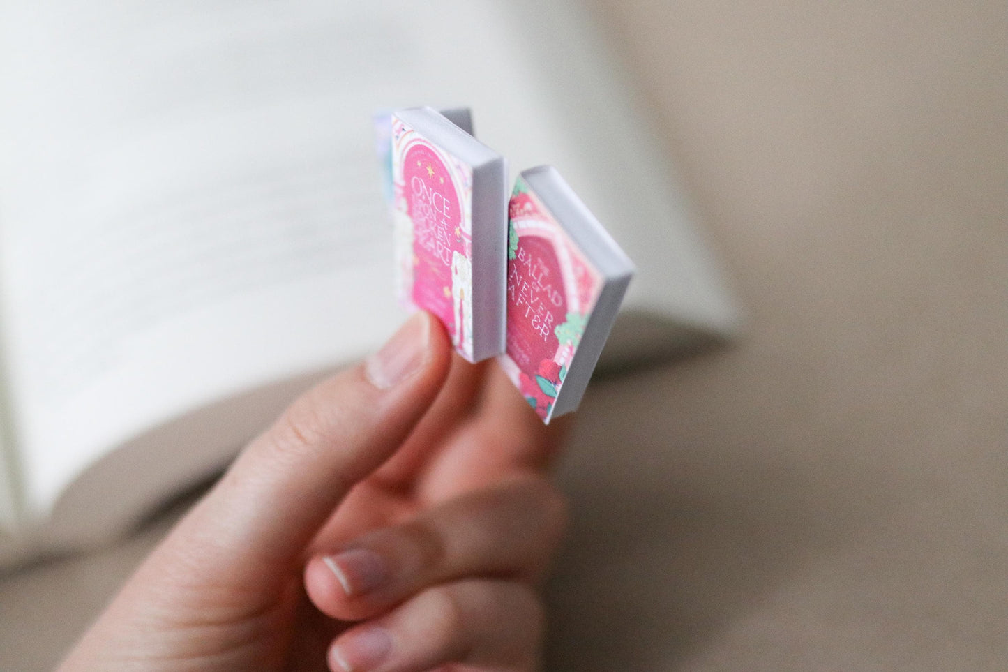 Handmade MINI Once Upon a Broken Heart Books (set of 3 mini books)