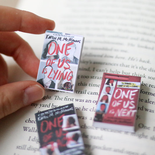 Handmade MINI One of Us Is Lying Series Books (set of 3 mini books)