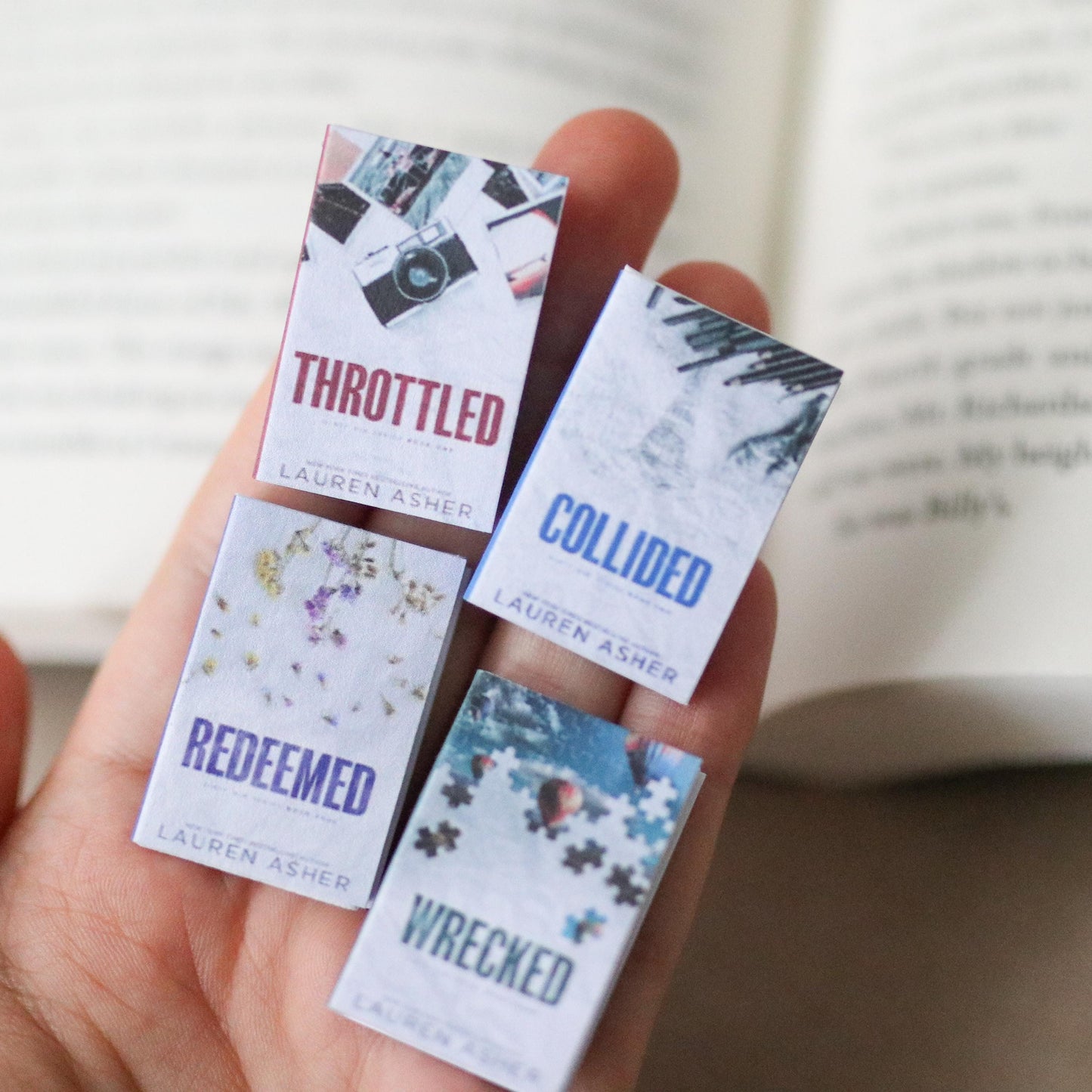 Handmade MINI Dirty Air Series Books (set of 4 mini books)