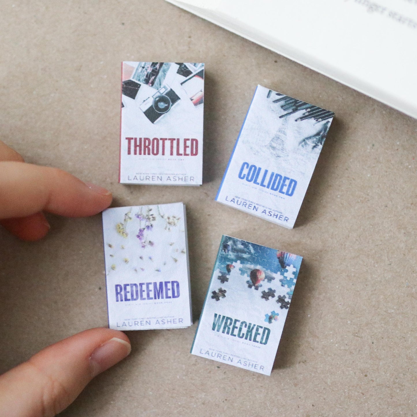 Handmade MINI Dirty Air Series Books (set of 4 mini books)