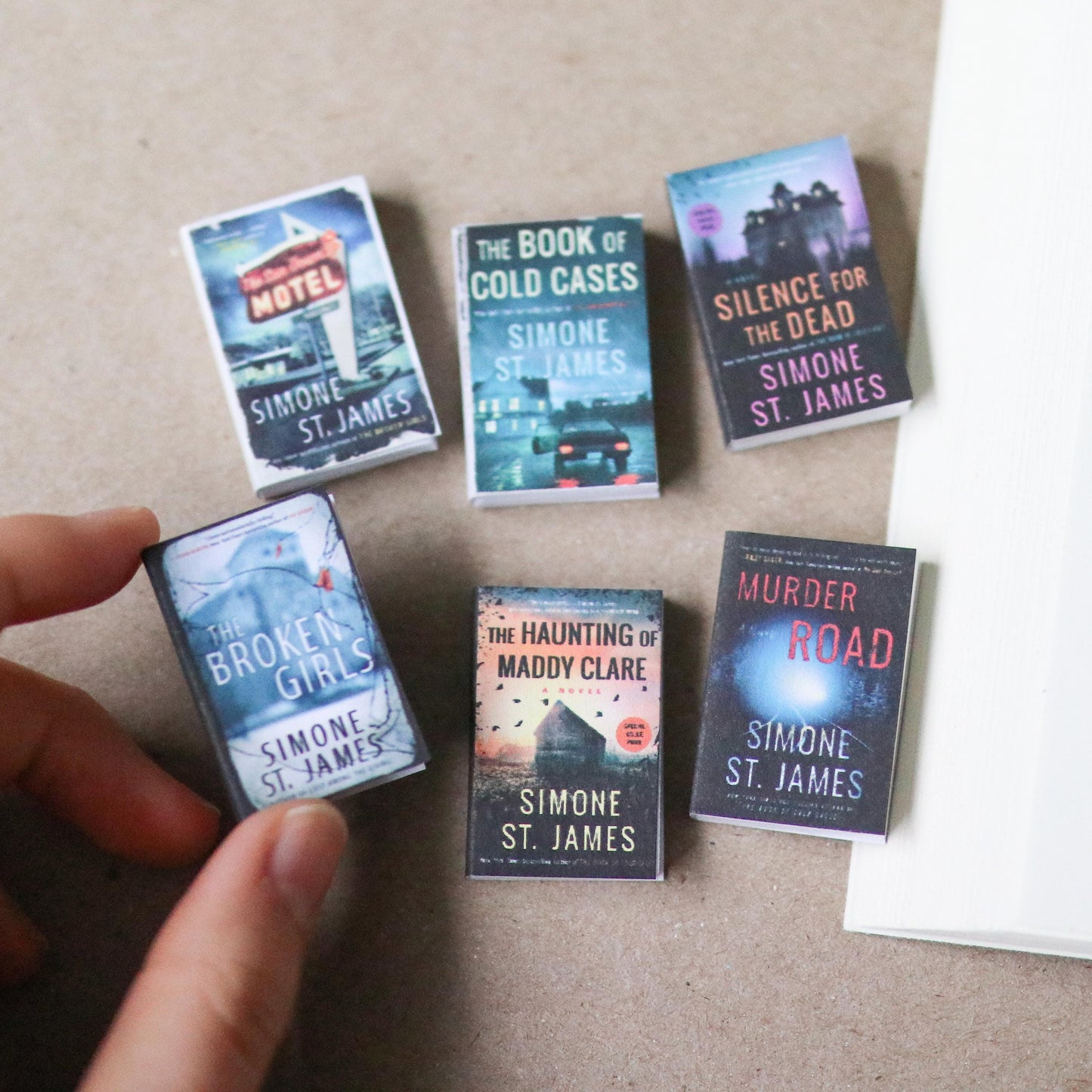 Handmade MINI Simone St. James Books (set of 6 mini books)