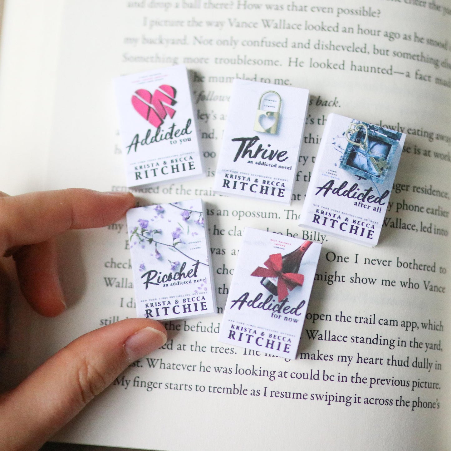 Handmade MINI Addicted Series Books (set of 5 mini books)