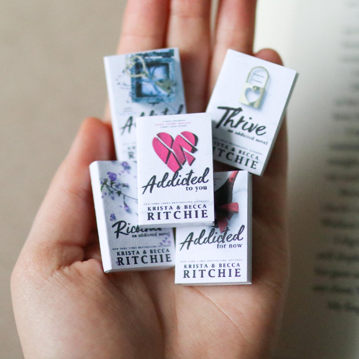 Handmade MINI Addicted Series Books (set of 5 mini books)