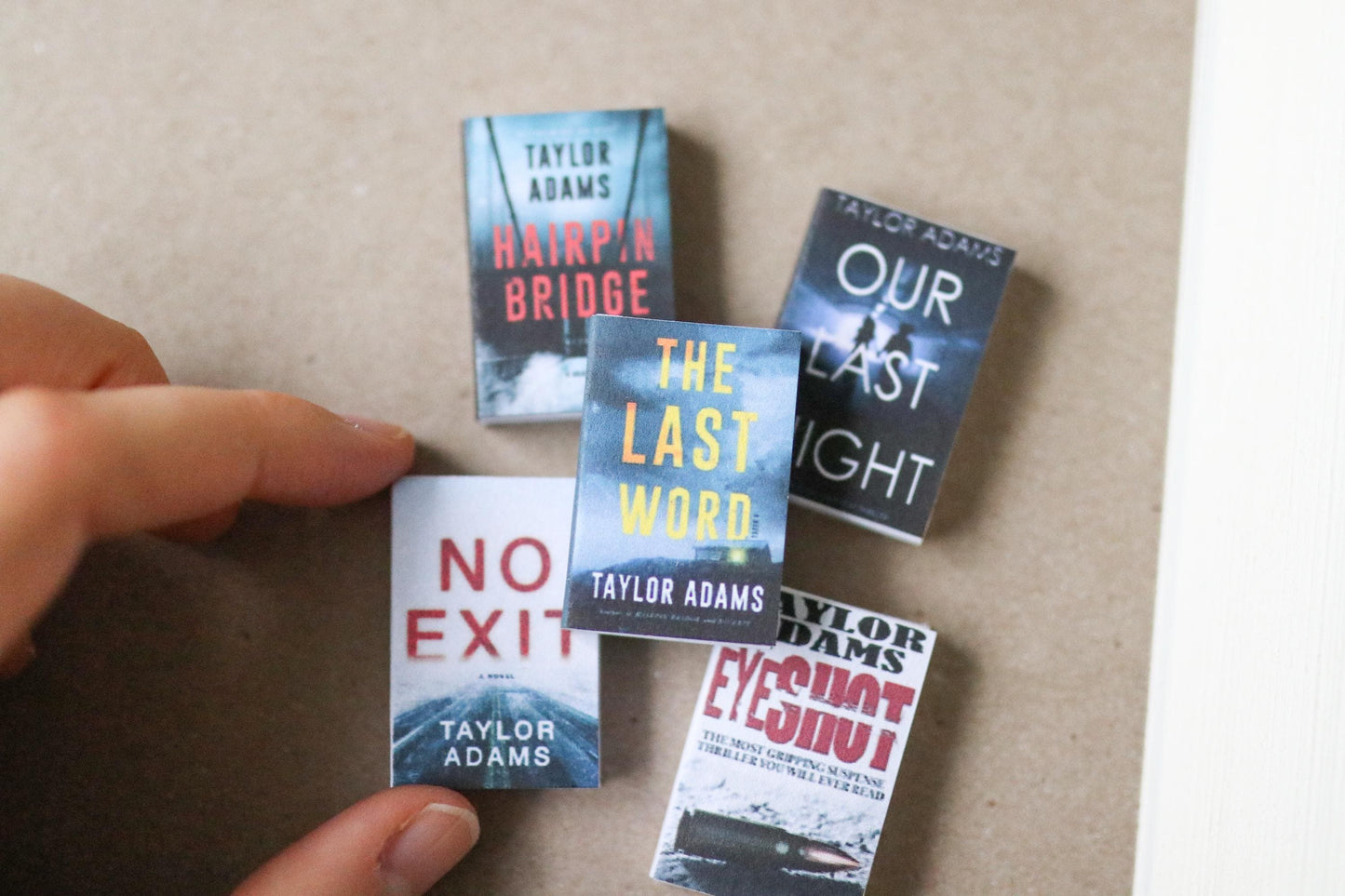 Handmade MINI Taylor Adams Books (set of 5 mini books)
