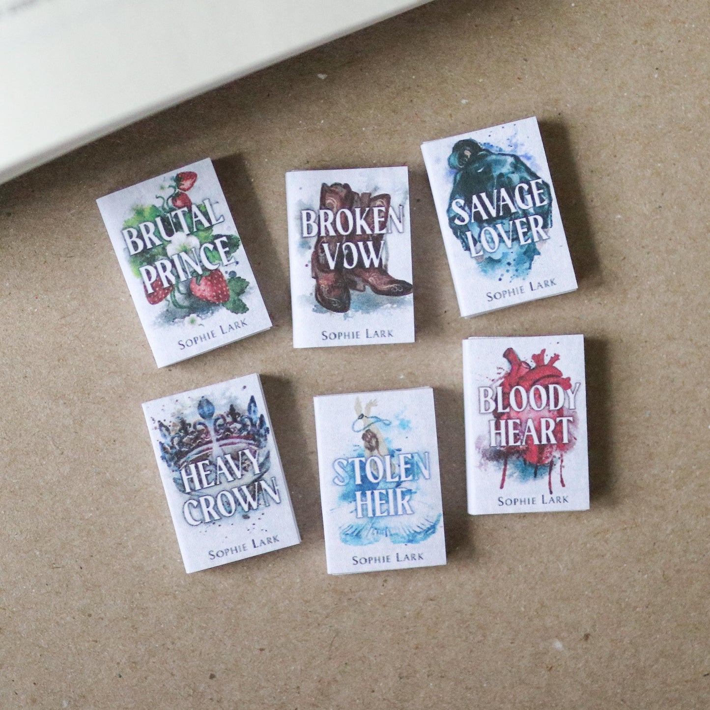 Handmade MINI Brutal Birthright Series Books (set of 6 mini books)