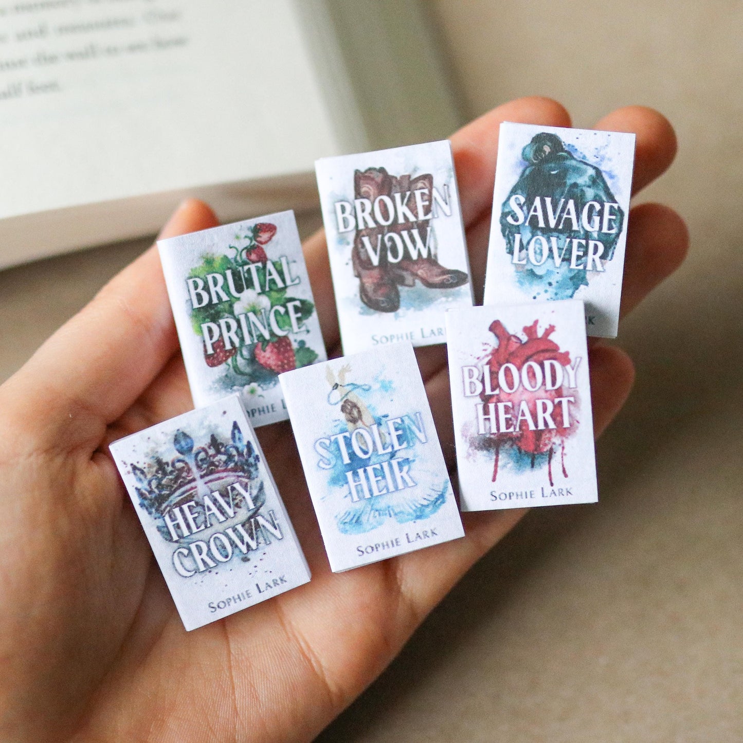 Handmade MINI Brutal Birthright Series Books (set of 6 mini books)