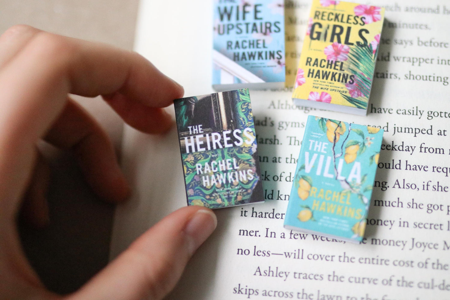 Handmade MINI Rachel Hawkins Books (set of 4 mini books)