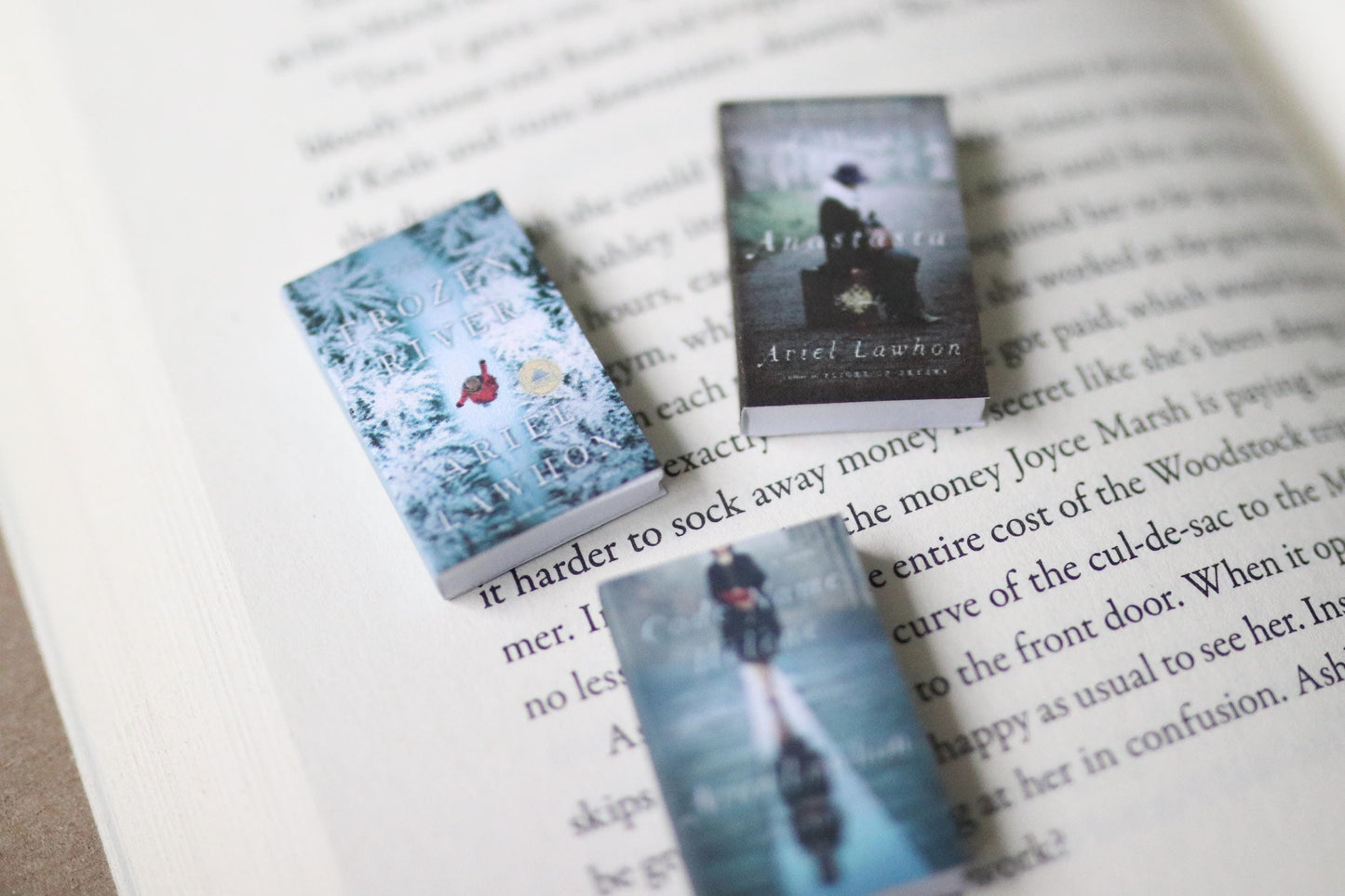 Handmade MINI Ariel Lawhon Books (set of 3 mini books)