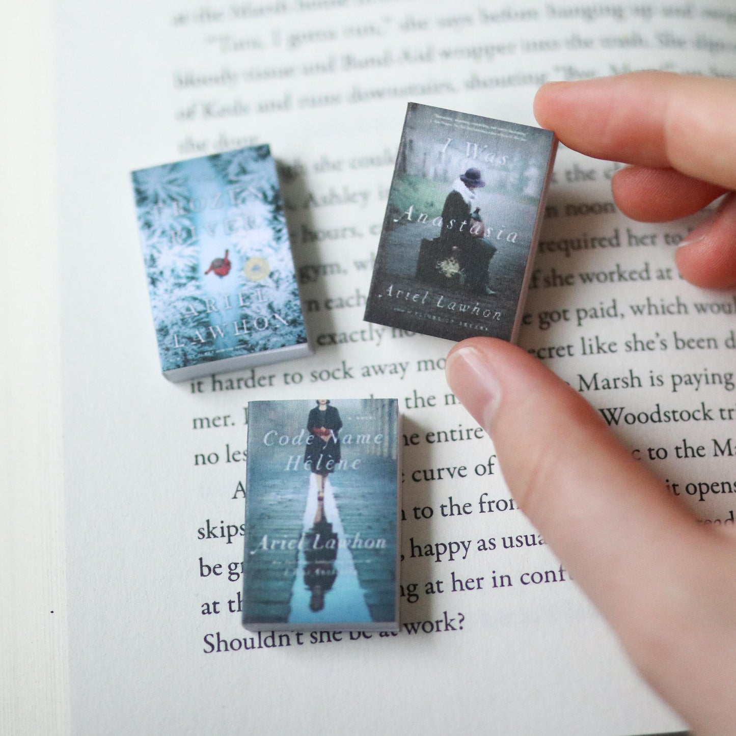 Handmade MINI Ariel Lawhon Books (set of 3 mini books)