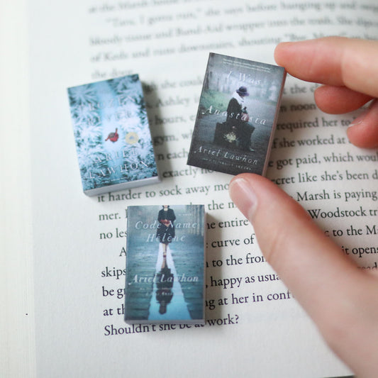 Handmade MINI Ariel Lawhon Books (set of 3 mini books)