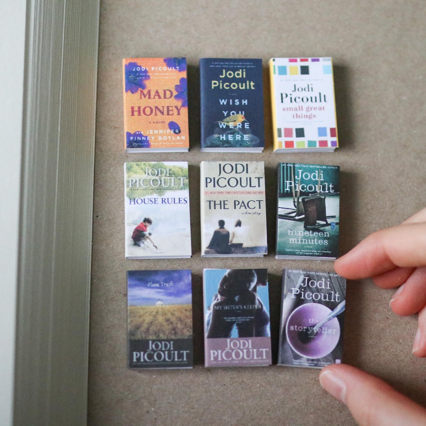 Handmade MINI Jodi Picoult Books (set of 9 mini books)