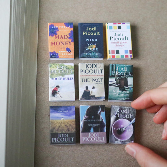 Handmade MINI Jodi Picoult Books (set of 9 mini books)