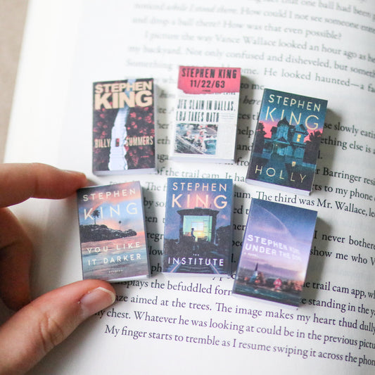 Handmade MINI Stephen King Books (set of 6 mini books)