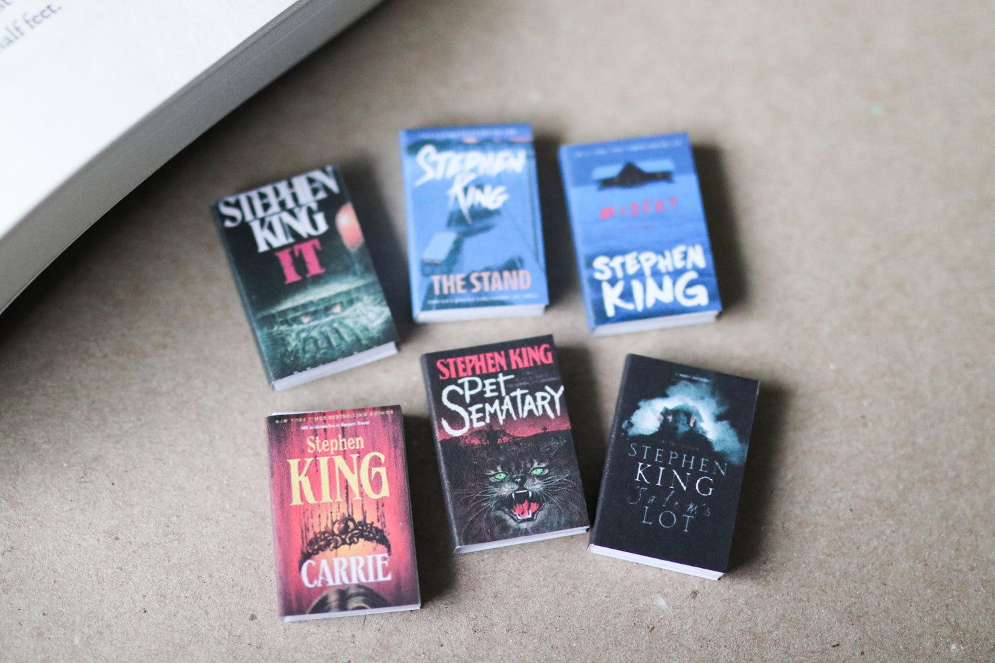 Handmade MINI Stephen King Books (set of 6 mini books)