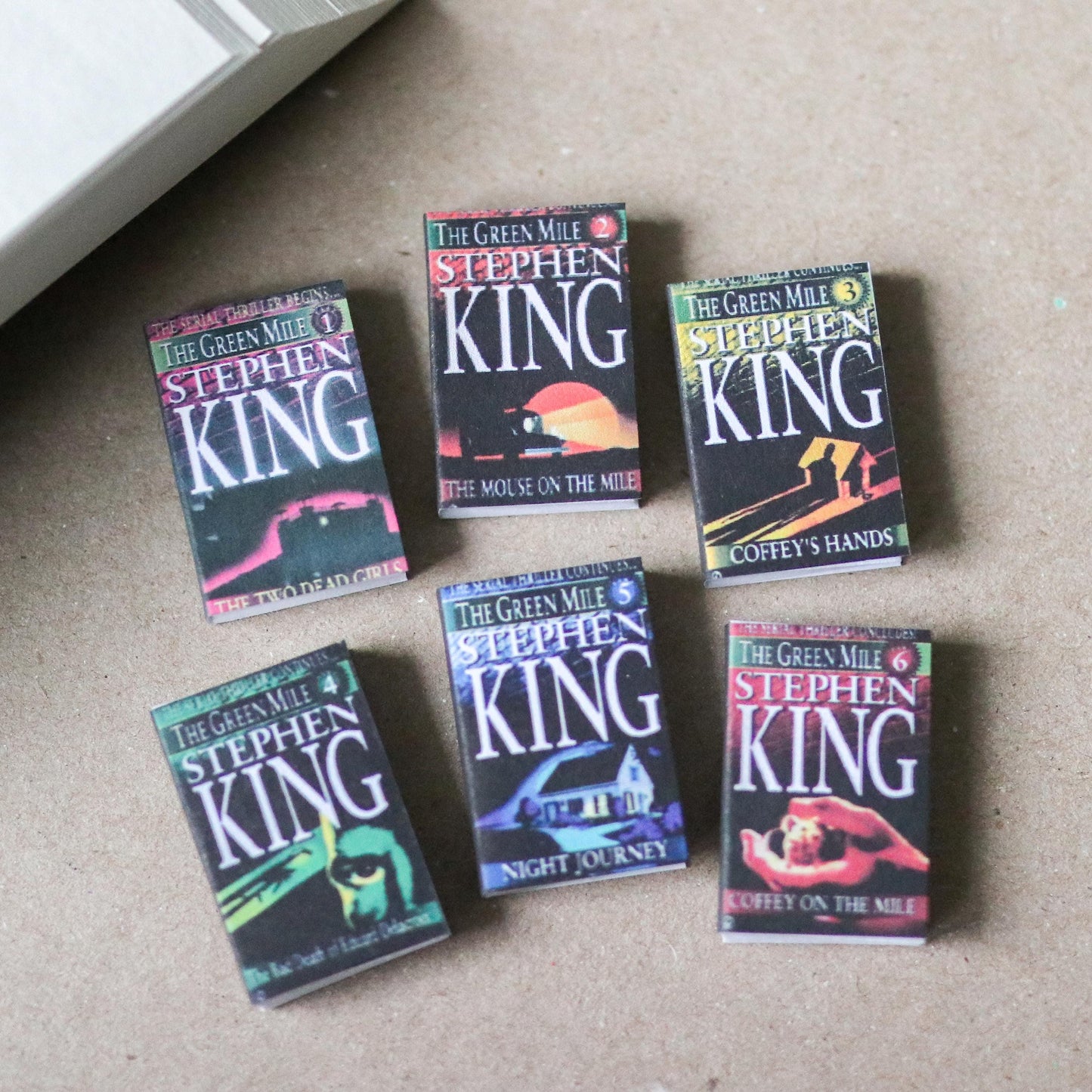 Handmade MINI The Green Mile Series Books (set of 6 mini books)