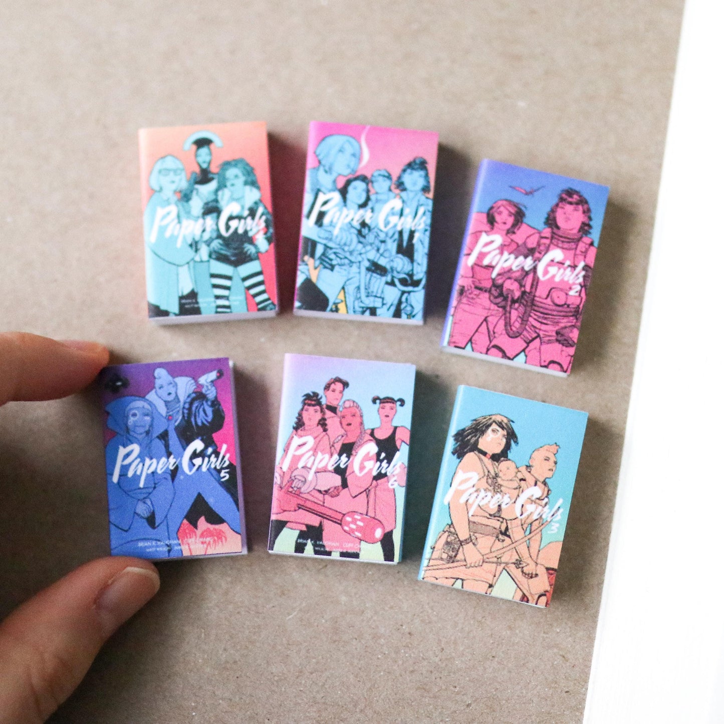 Handmade MINI Paper Girls Books (set of 6 mini books)