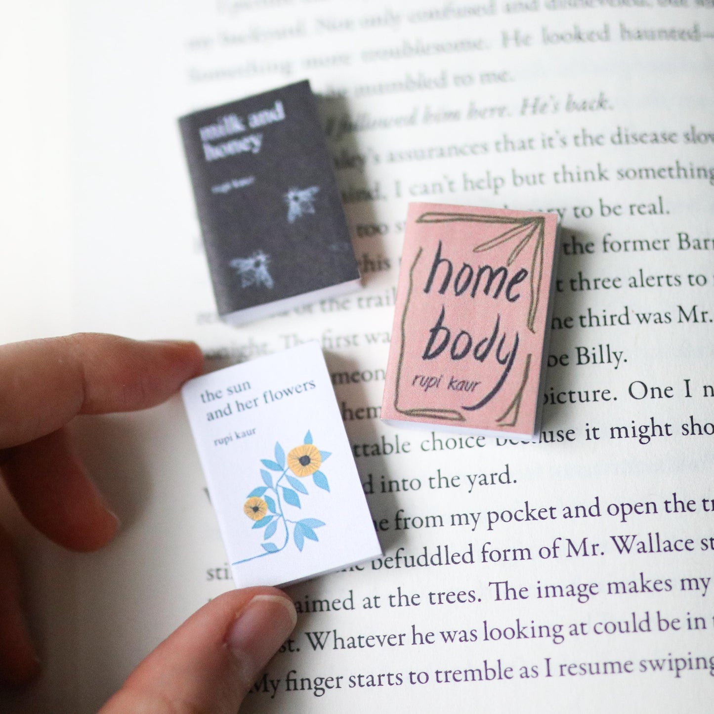 Handmade MINI Rupi Kaur Books (set of 3 mini books)