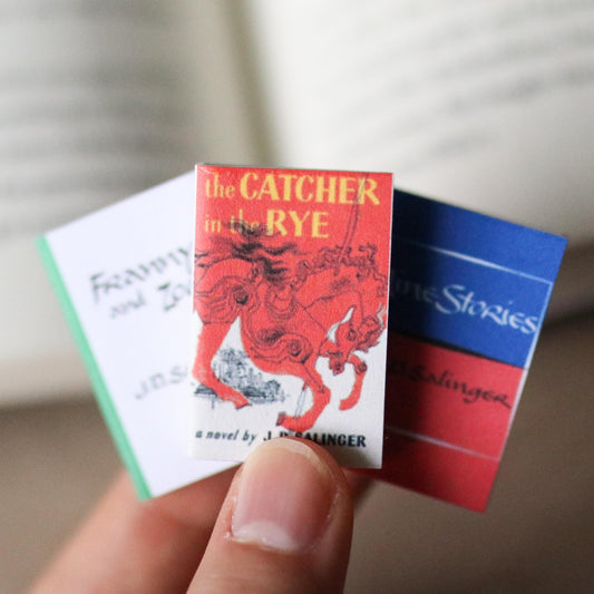 Handmade MINI J.D. Salinger Books (set of 3 mini books)