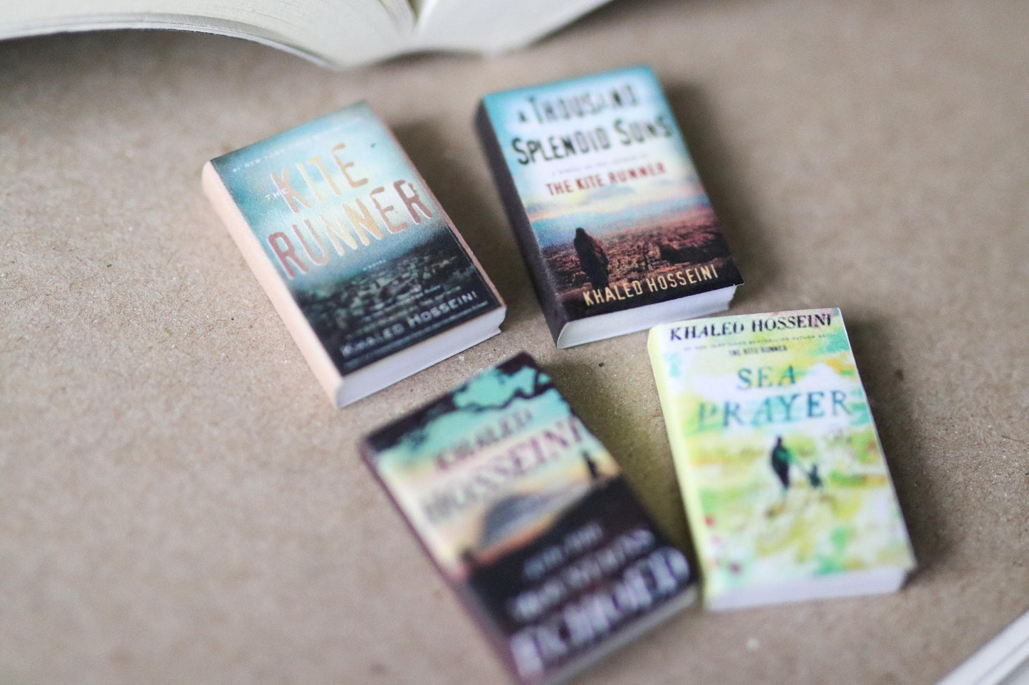 Handmade MINI Khaled Hosseini Books (set of 4 mini books)