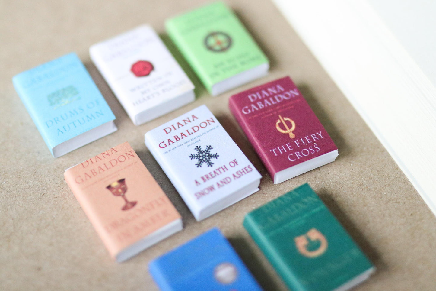 Handmade MINI Outlander Series Books (set of 8 mini books)