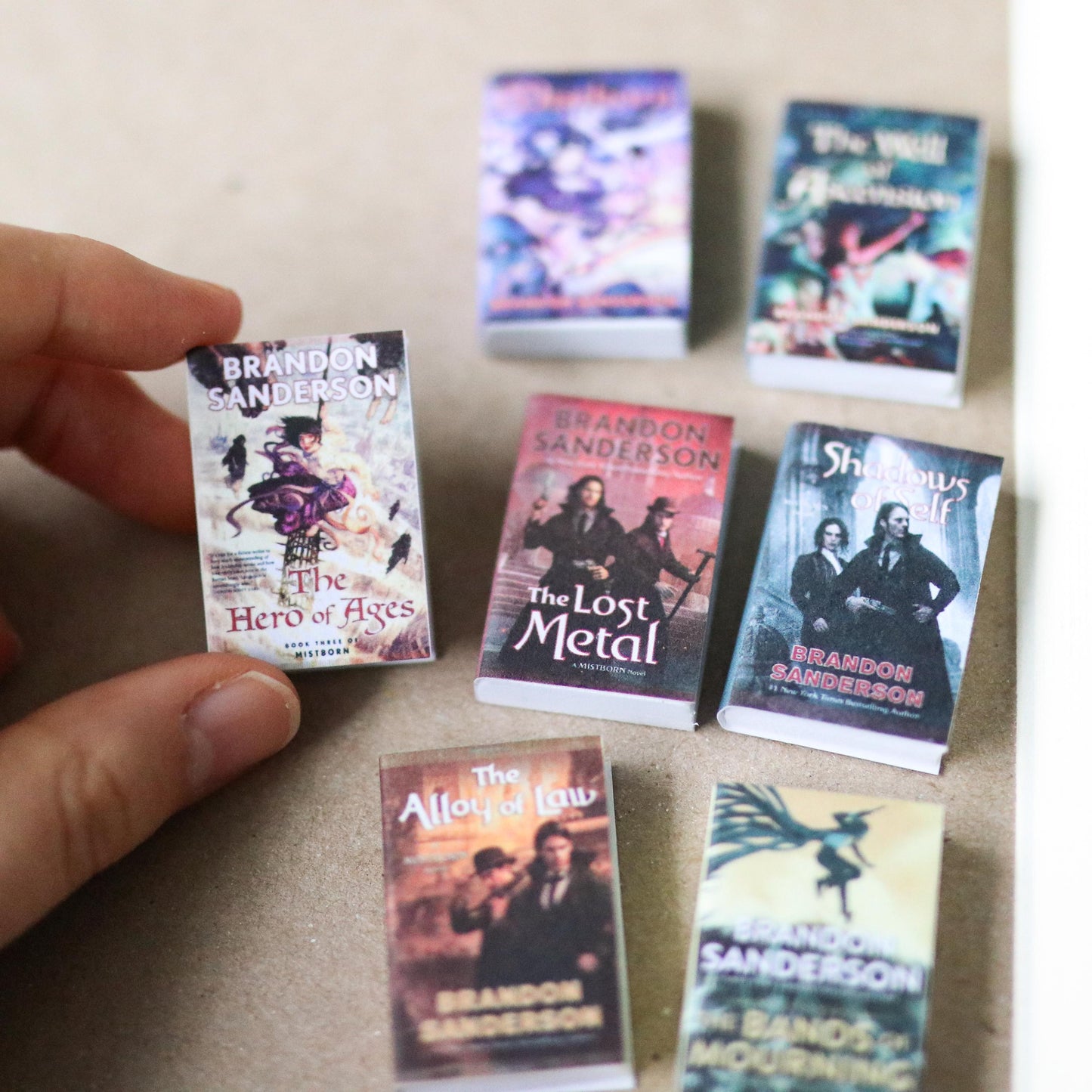 Handmade MINI The Mistborn Saga Books (set of 7 mini books)
