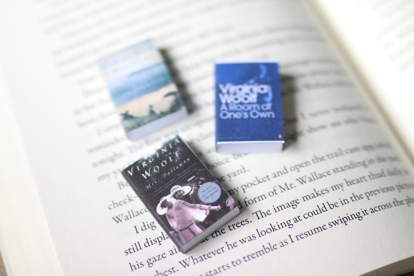 Handmade MINI Virginia Woolf Books (set of 3 mini books)