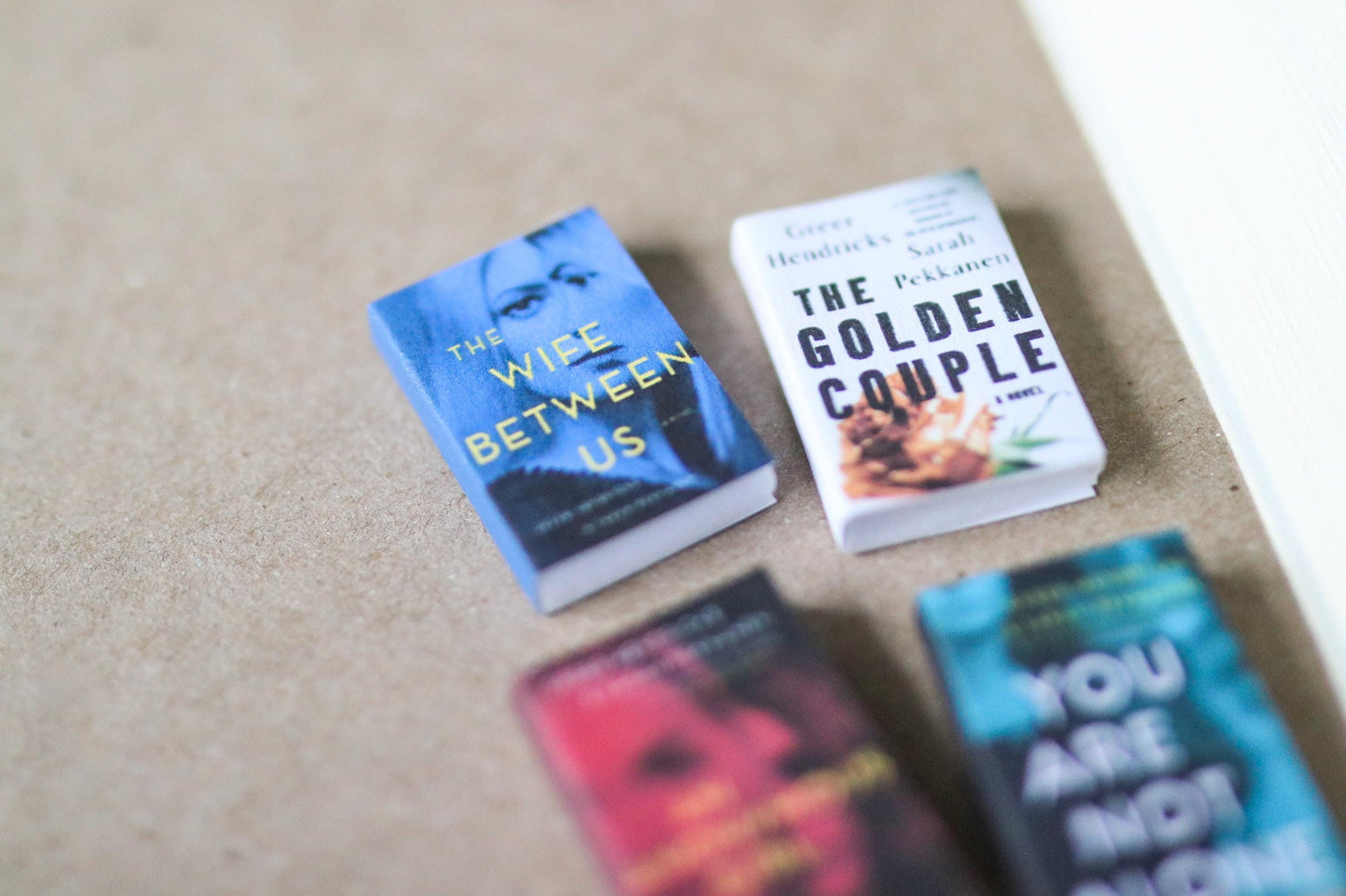 Handmade MINI Greer Hendricks Books (set of 4 mini books)