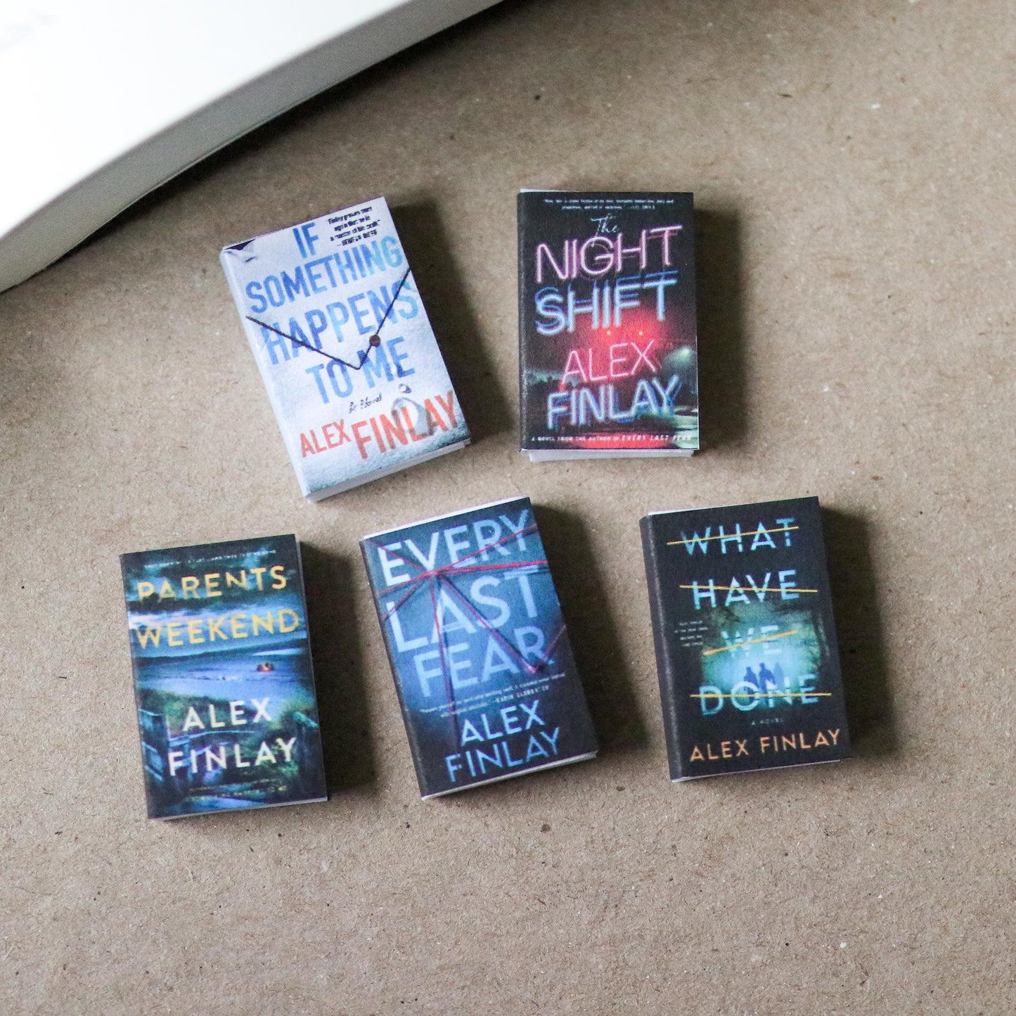 Handmade MINI Alex Finlay Books (set of 5 mini books)