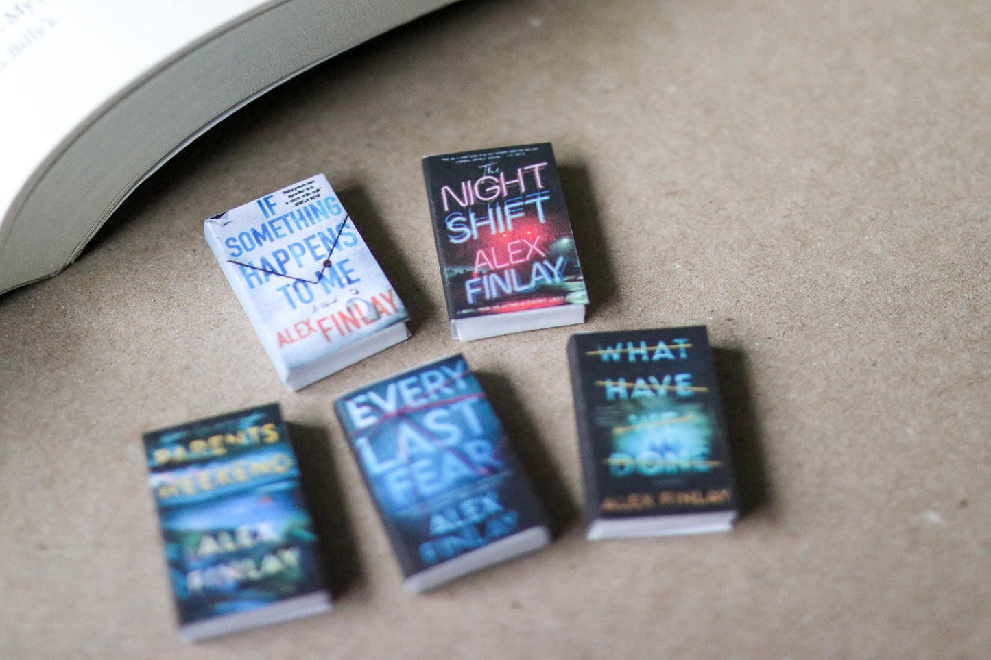 Handmade MINI Alex Finlay Books (set of 5 mini books)
