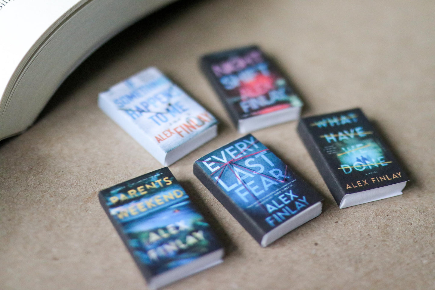 Handmade MINI Alex Finlay Books (set of 5 mini books)