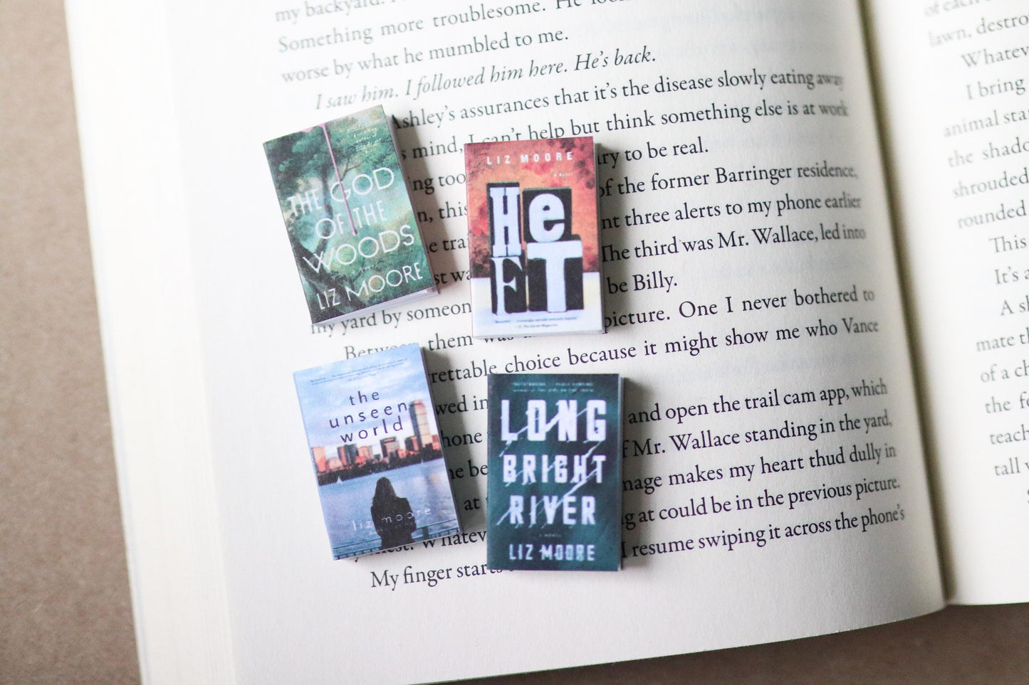 Handmade MINI Liz Moore Books (set of 4 mini books)