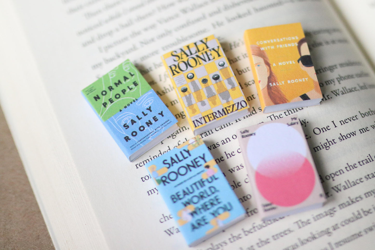 Handmade MINI Sally Rooney Books (set of 5 mini books)