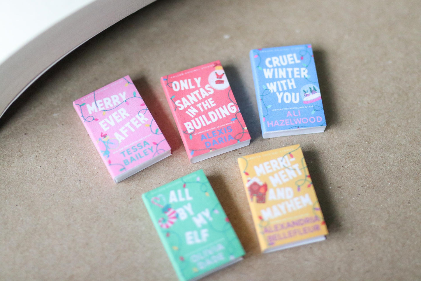 Handmade MINI Under The Mistletoe Collection Books (set of 5 mini books)
