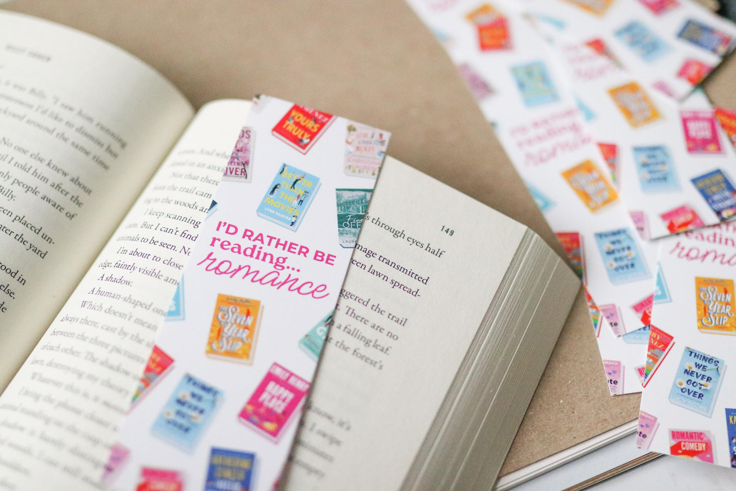 Romance inspired Bookmark