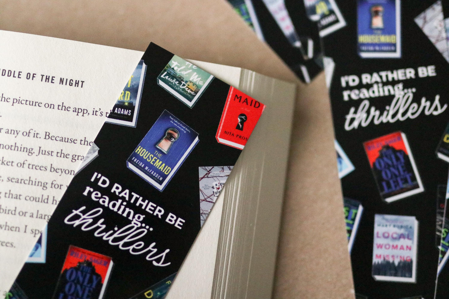 Thriller inspired Bookmark