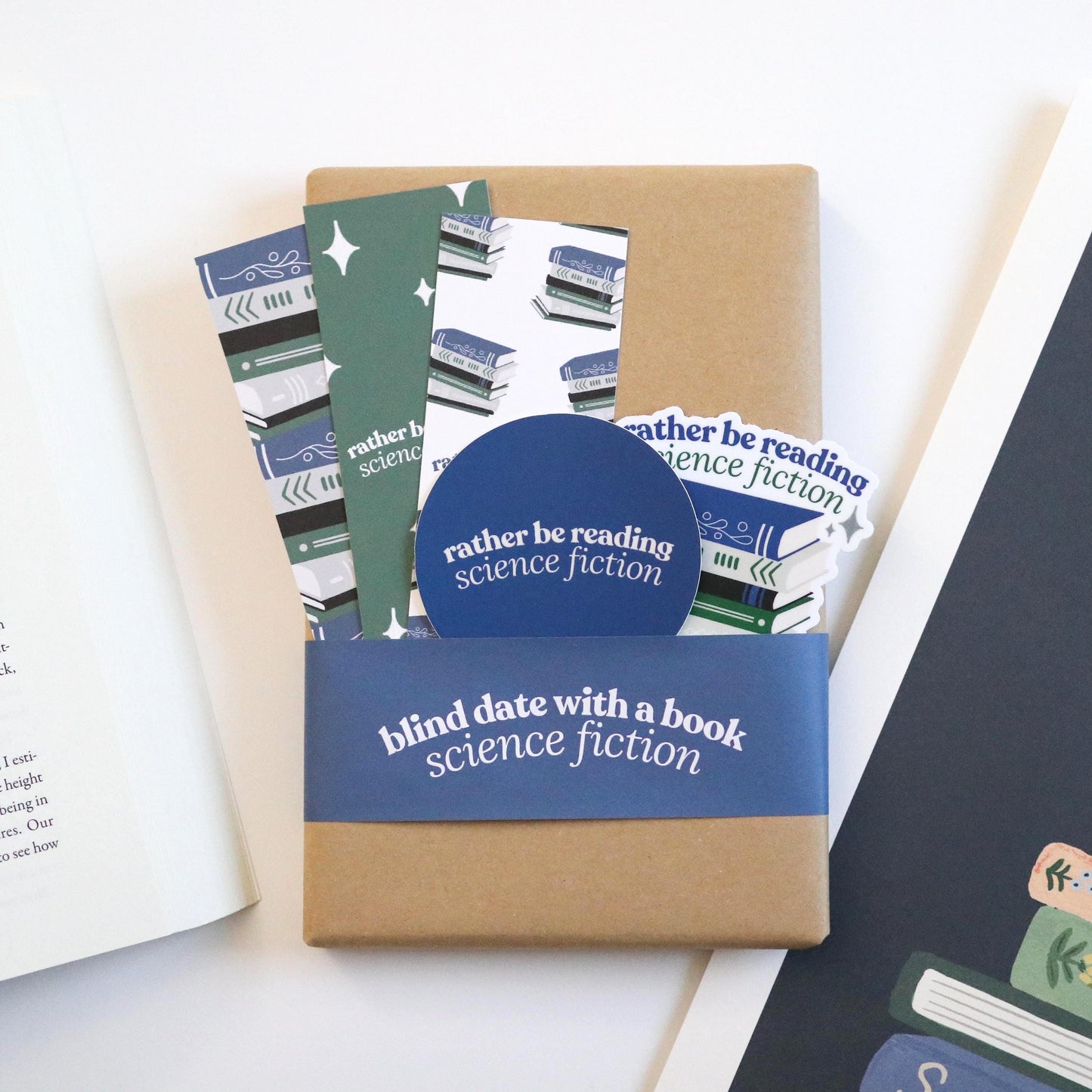 Sci-fi Blind Date With A Book | Mystery Book Gift, New Surprise Book gift for readers book lover reader reading bookworm science fiction